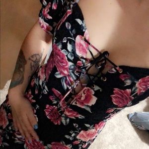 Sexy floral party dress 💗❤️